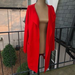 J-Crew Red Duster/Cardigan